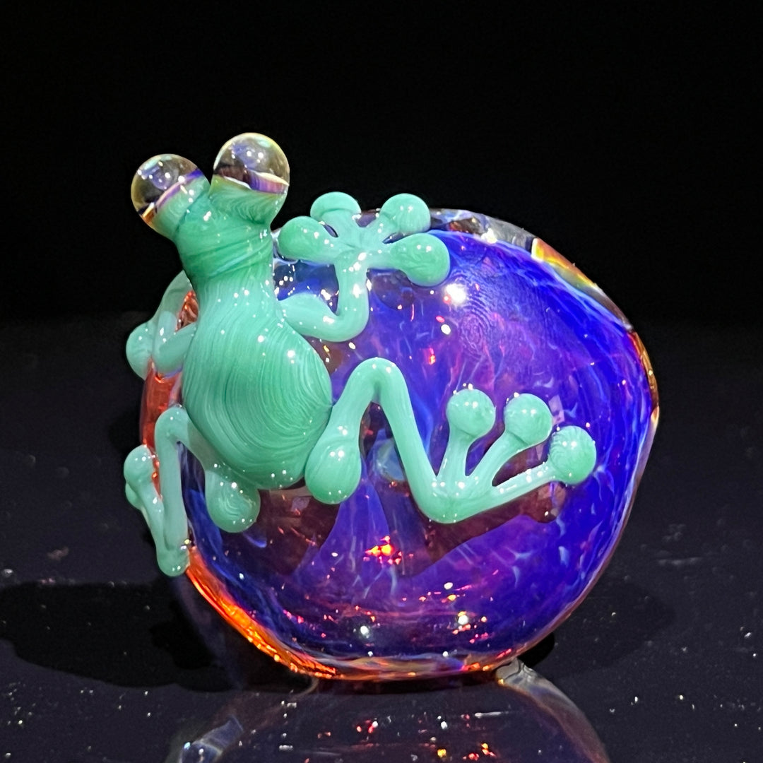 Purple Magic Frog Spoon Glass Pipe Beezy Glass   