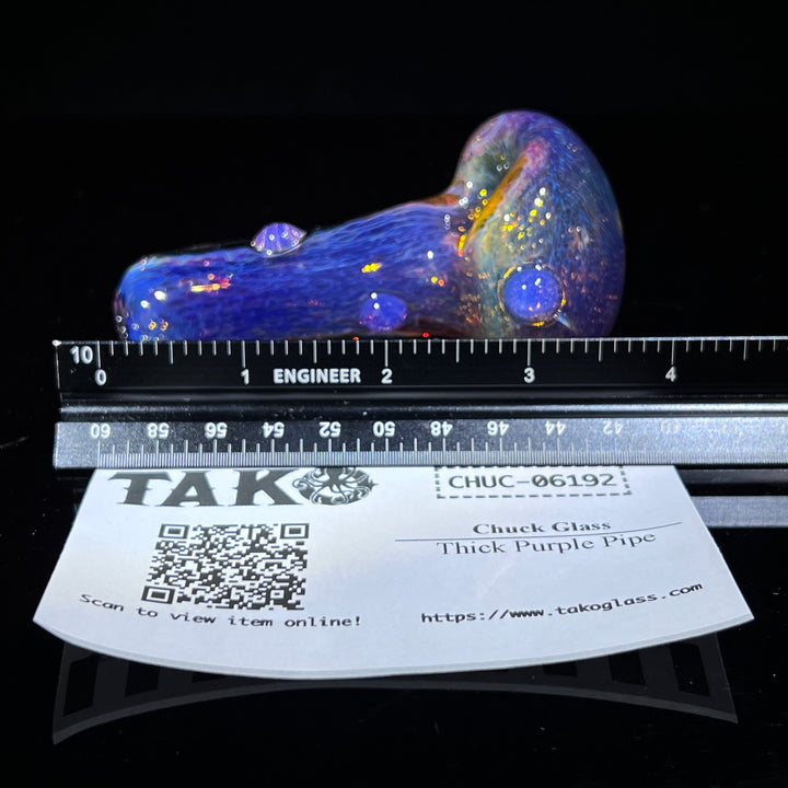 Thick Purple Pipe Glass Pipe Chuck Glass   