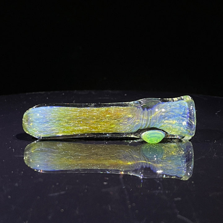 Mystery Aventurine Chillum Glass Pipe Chuck Glass   