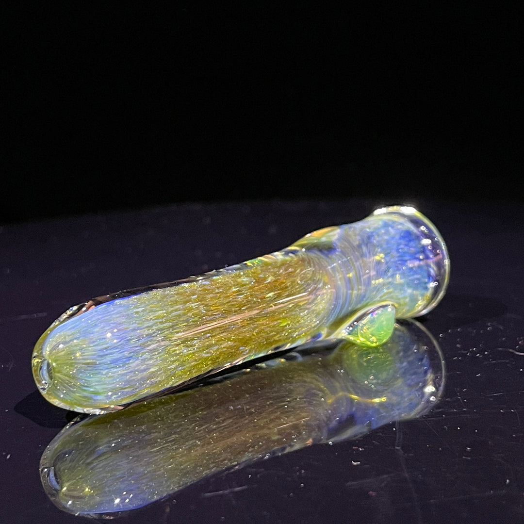 Mystery Aventurine Chillum Glass Pipe Chuck Glass   