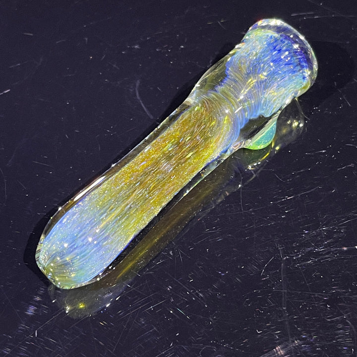 Mystery Aventurine Chillum Glass Pipe Chuck Glass   