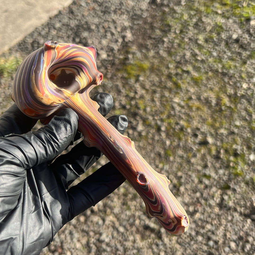 The Hunter Woodgrain Spoon Glass Pipe Wazoo Glass