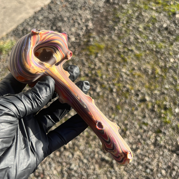 The Hunter Woodgrain Spoon Glass Pipe Wazoo Glass