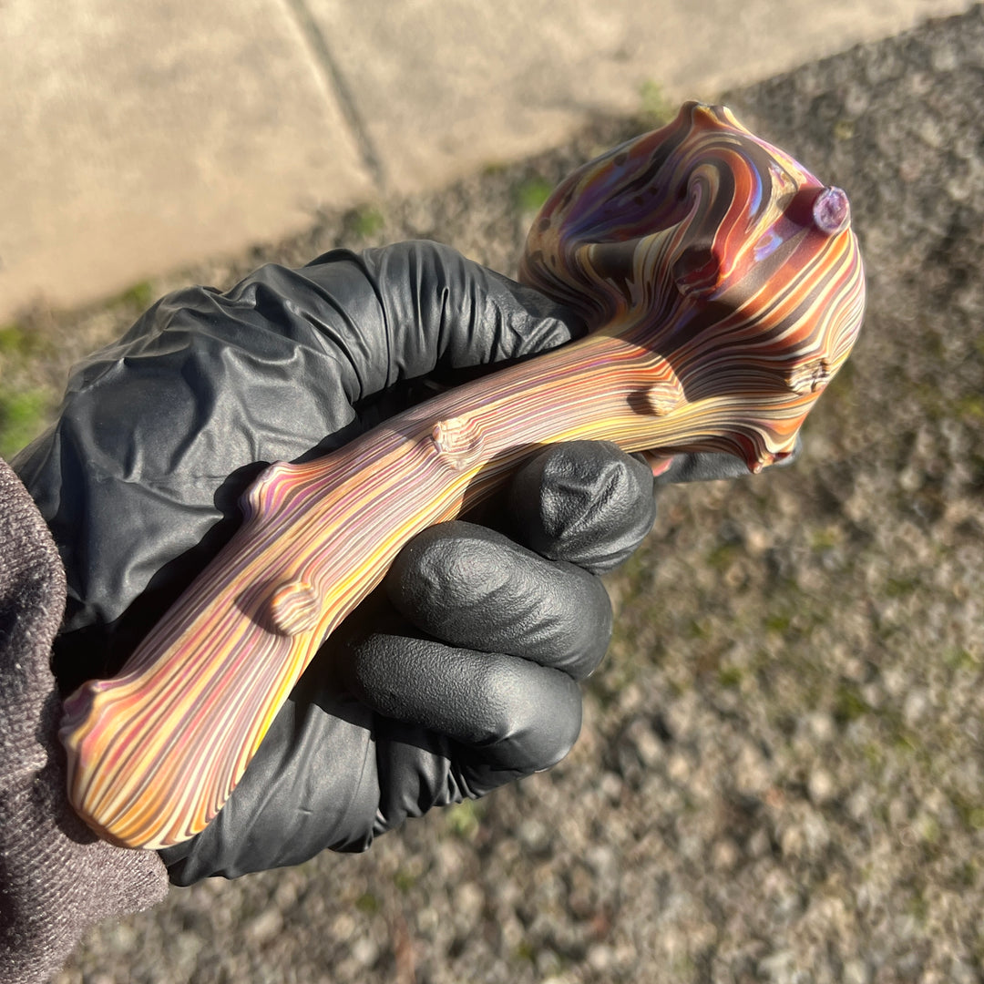 The Hunter Woodgrain Spoon Glass Pipe Wazoo Glass