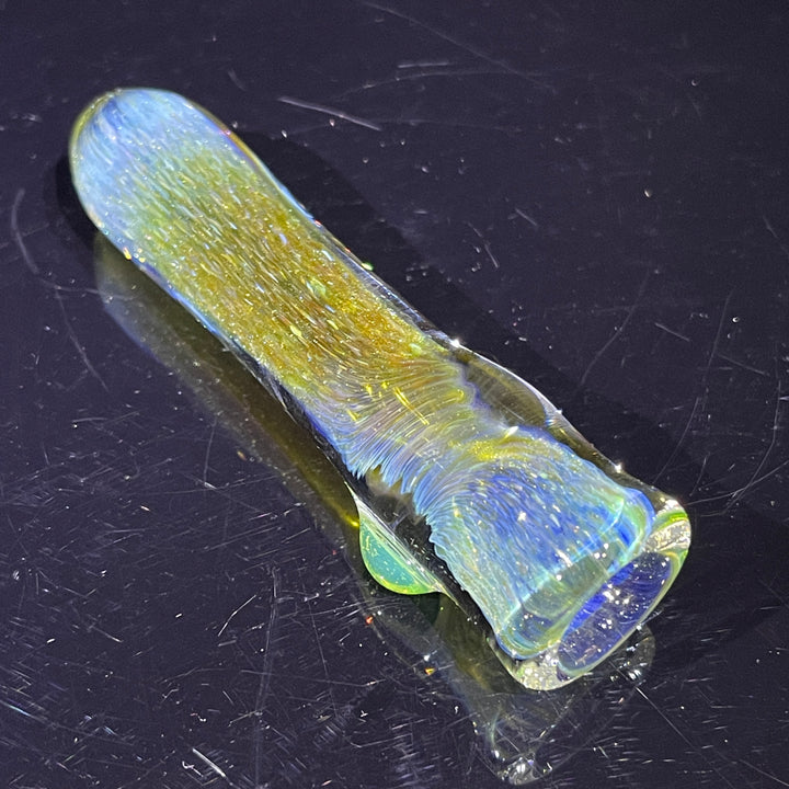 Mystery Aventurine Chillum Glass Pipe Chuck Glass   