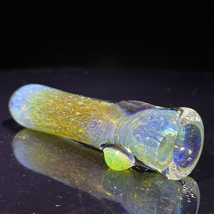 Mystery Aventurine Chillum Glass Pipe Chuck Glass   