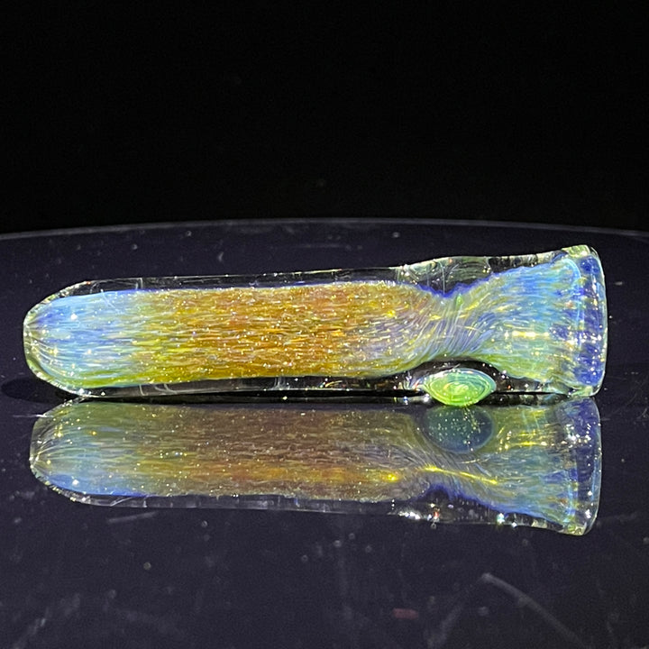 Mystery Aventurine Chillum Glass Pipe Chuck Glass   