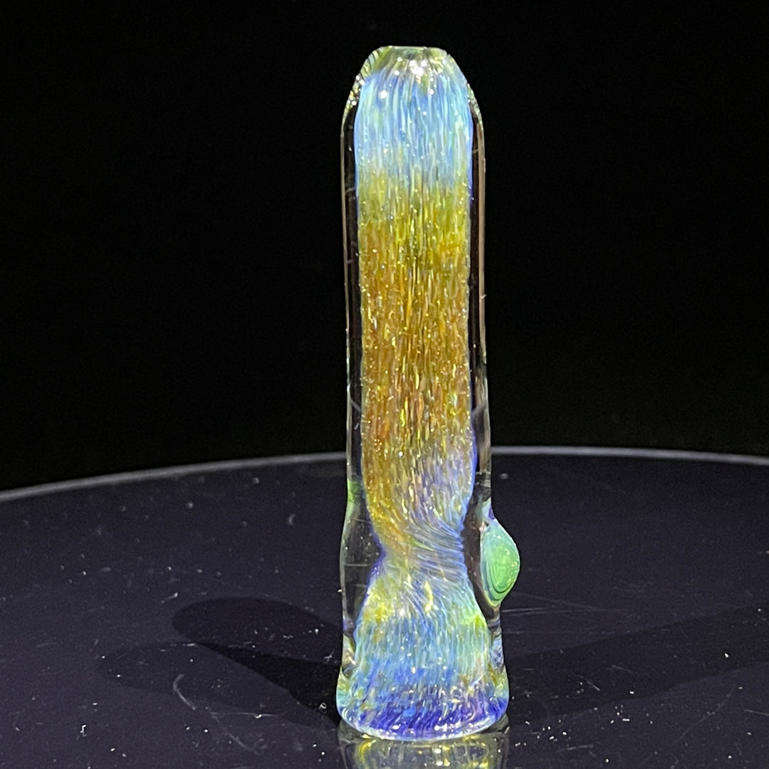 Mystery Aventurine Chillum Glass Pipe Chuck Glass   