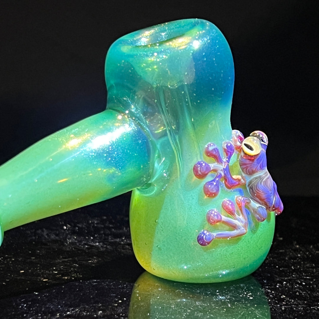 Lush Green Frog Bubbler Glass Pipe Beezy Glass   