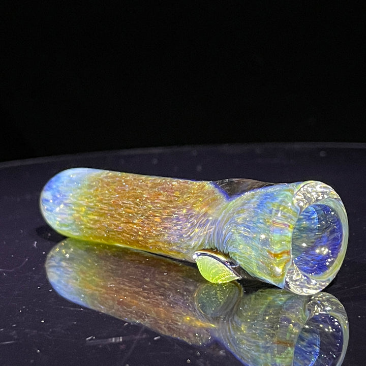 Mystery Aventurine Chillum Glass Pipe Chuck Glass   