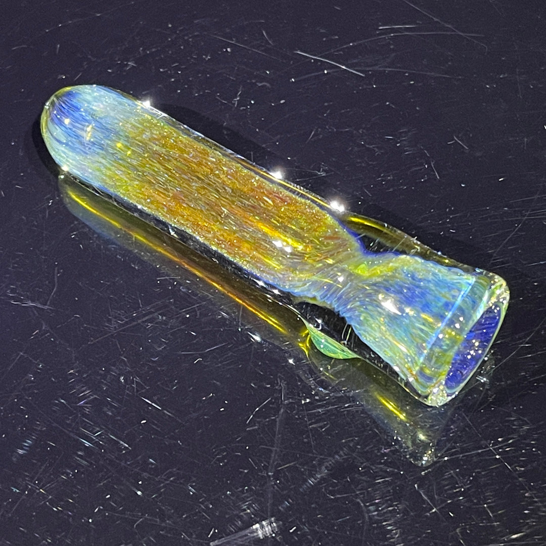 Mystery Aventurine Chillum Glass Pipe Chuck Glass   