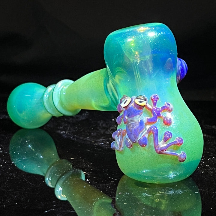 Lush Green Frog Bubbler Glass Pipe Beezy Glass   