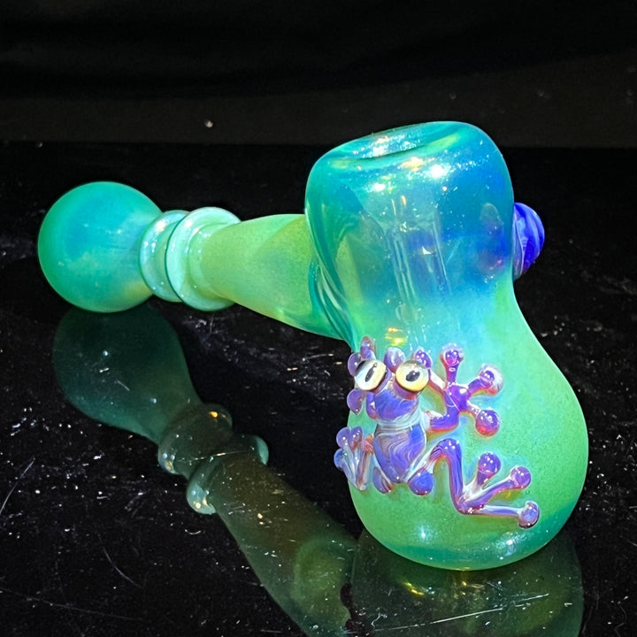 Lush Green Frog Bubbler Glass Pipe Beezy Glass   