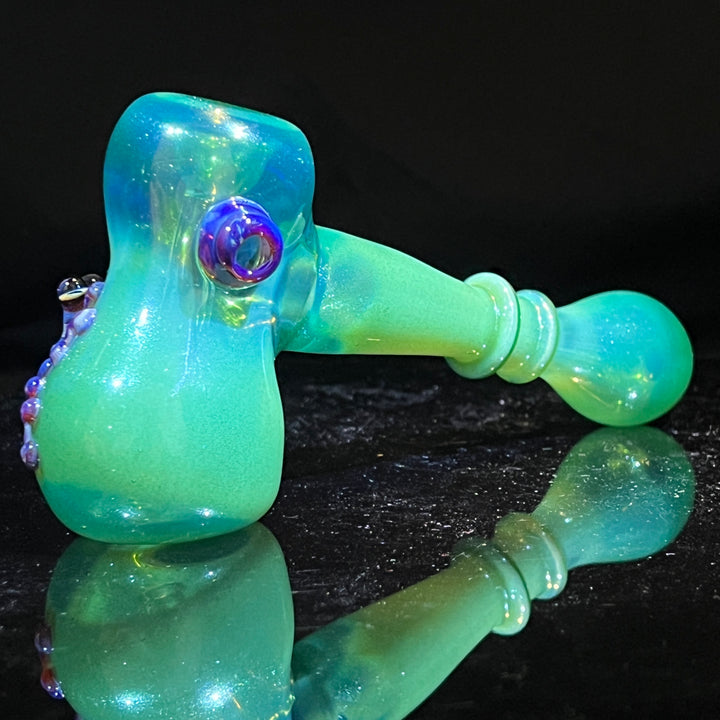 Lush Green Frog Bubbler Glass Pipe Beezy Glass   