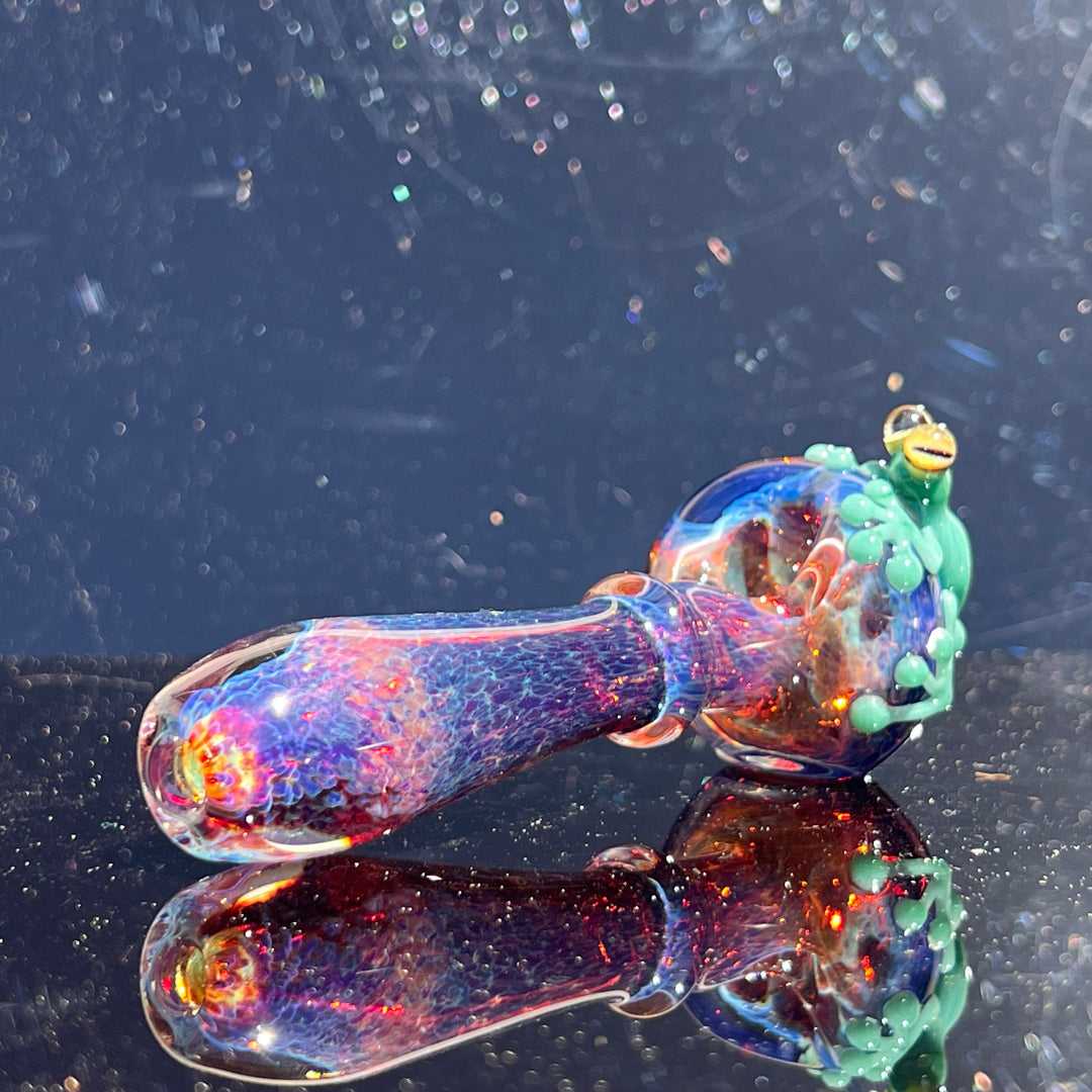 Purple Magic Frog Spoon Glass Pipe Beezy Glass   