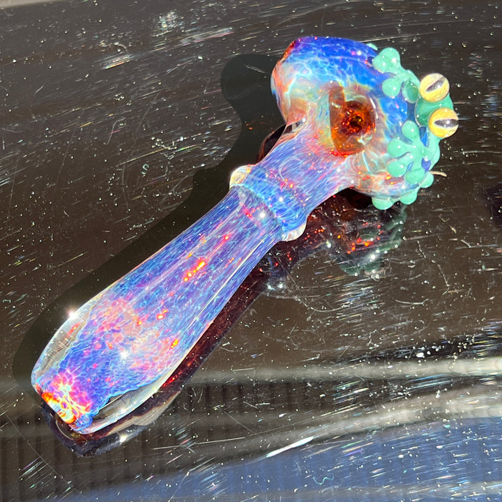 Purple Magic Frog Spoon Glass Pipe Beezy Glass   