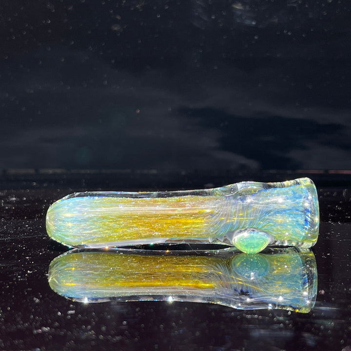 Mystery Aventurine Chillum Glass Pipe Chuck Glass   