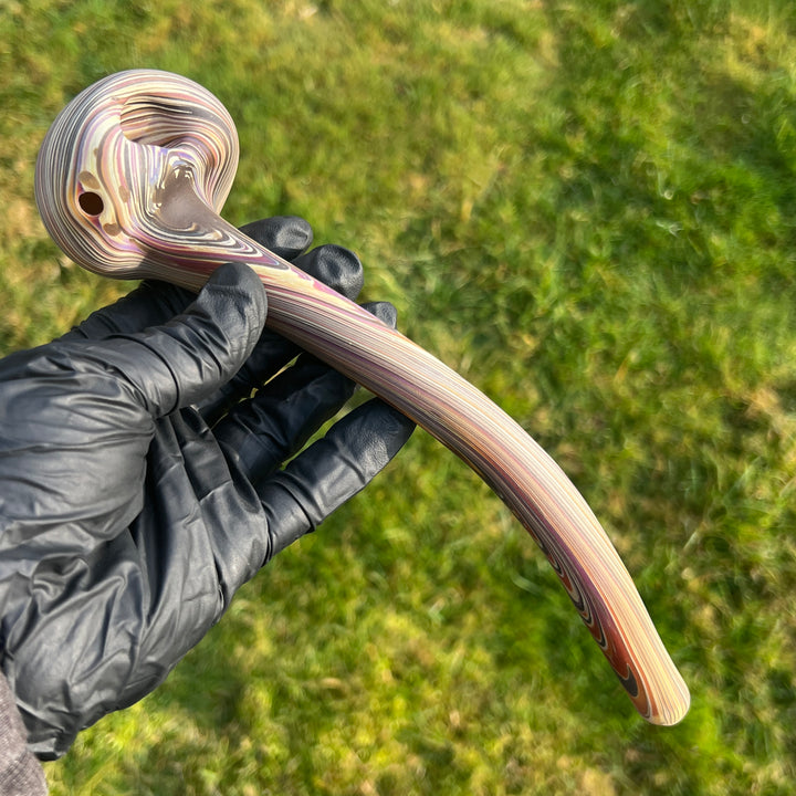 10" Woodgrain Gandalf Pipe Glass Pipe Wazoo Glass