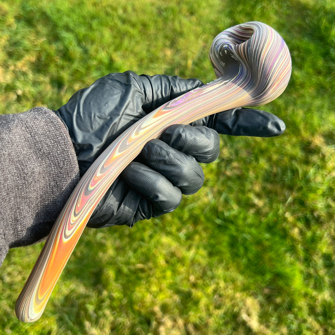 10" Woodgrain Gandalf Pipe Glass Pipe Wazoo Glass