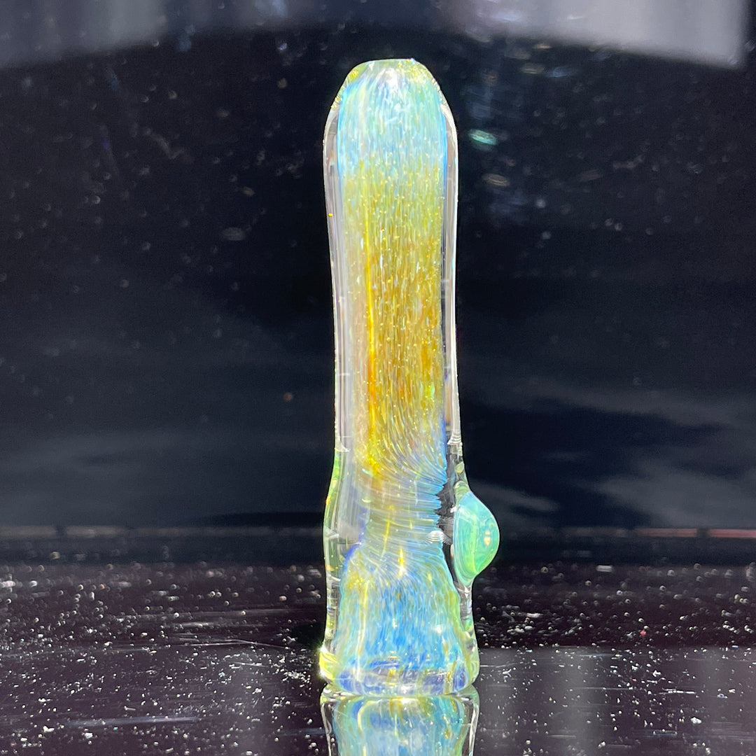 Mystery Aventurine Chillum Glass Pipe Chuck Glass   