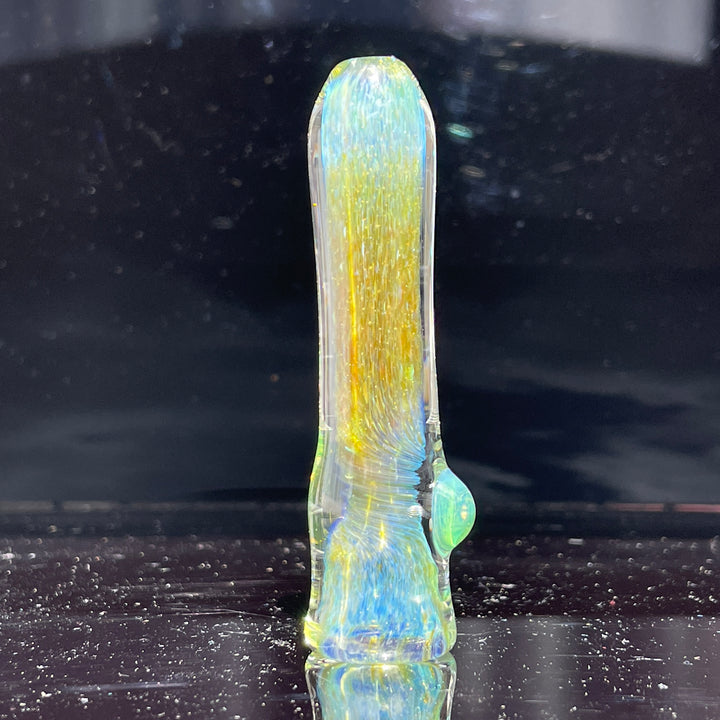 Mystery Aventurine Chillum Glass Pipe Chuck Glass   