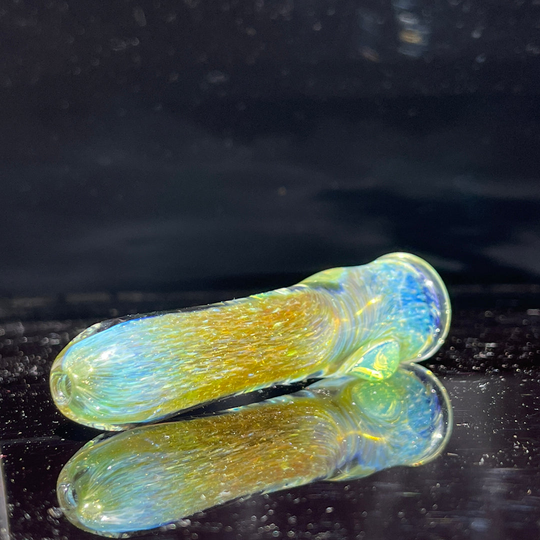 Mystery Aventurine Chillum Glass Pipe Chuck Glass   