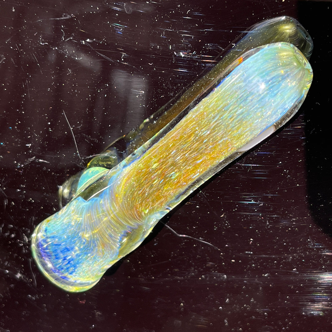 Mystery Aventurine Chillum Glass Pipe Chuck Glass   