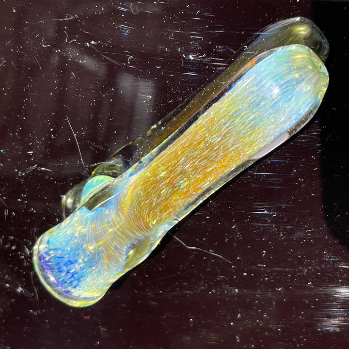 Mystery Aventurine Chillum Glass Pipe Chuck Glass   