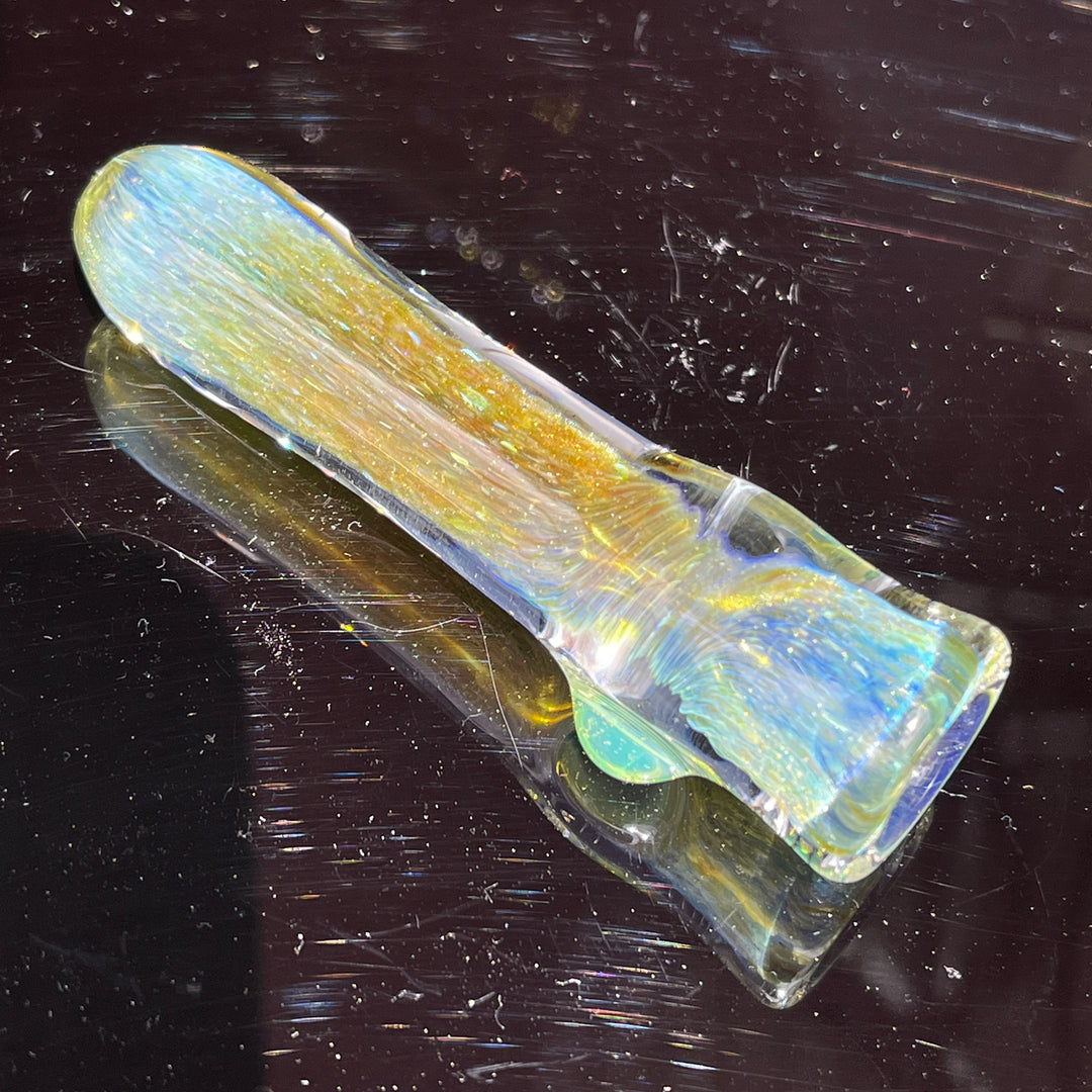 Mystery Aventurine Chillum Glass Pipe Chuck Glass   