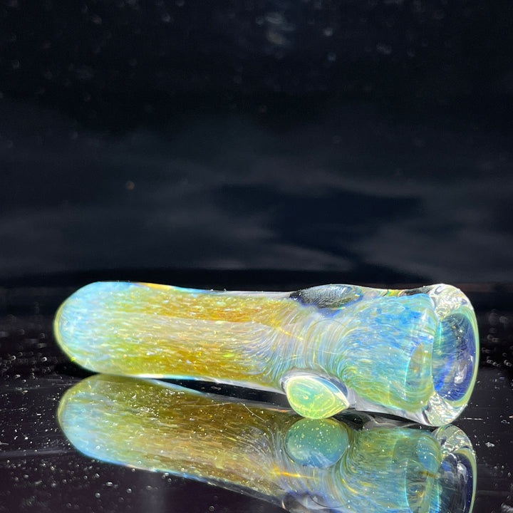 Mystery Aventurine Chillum Glass Pipe Chuck Glass   