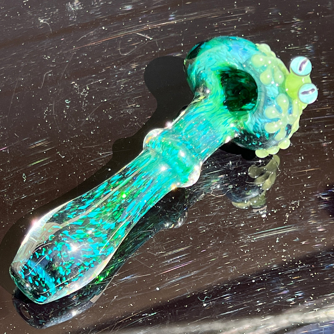 Exp Green Frog Spoon Glass Pipe Beezy Glass   