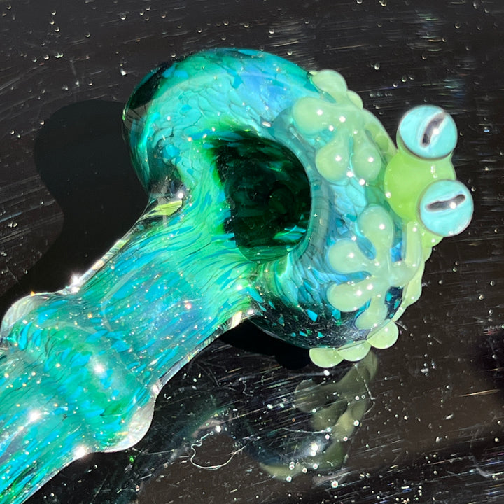 Exp Green Frog Spoon Glass Pipe Beezy Glass   