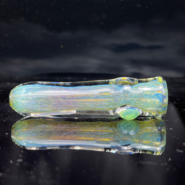 Mystery Aventurine Chillum Glass Pipe Chuck Glass   