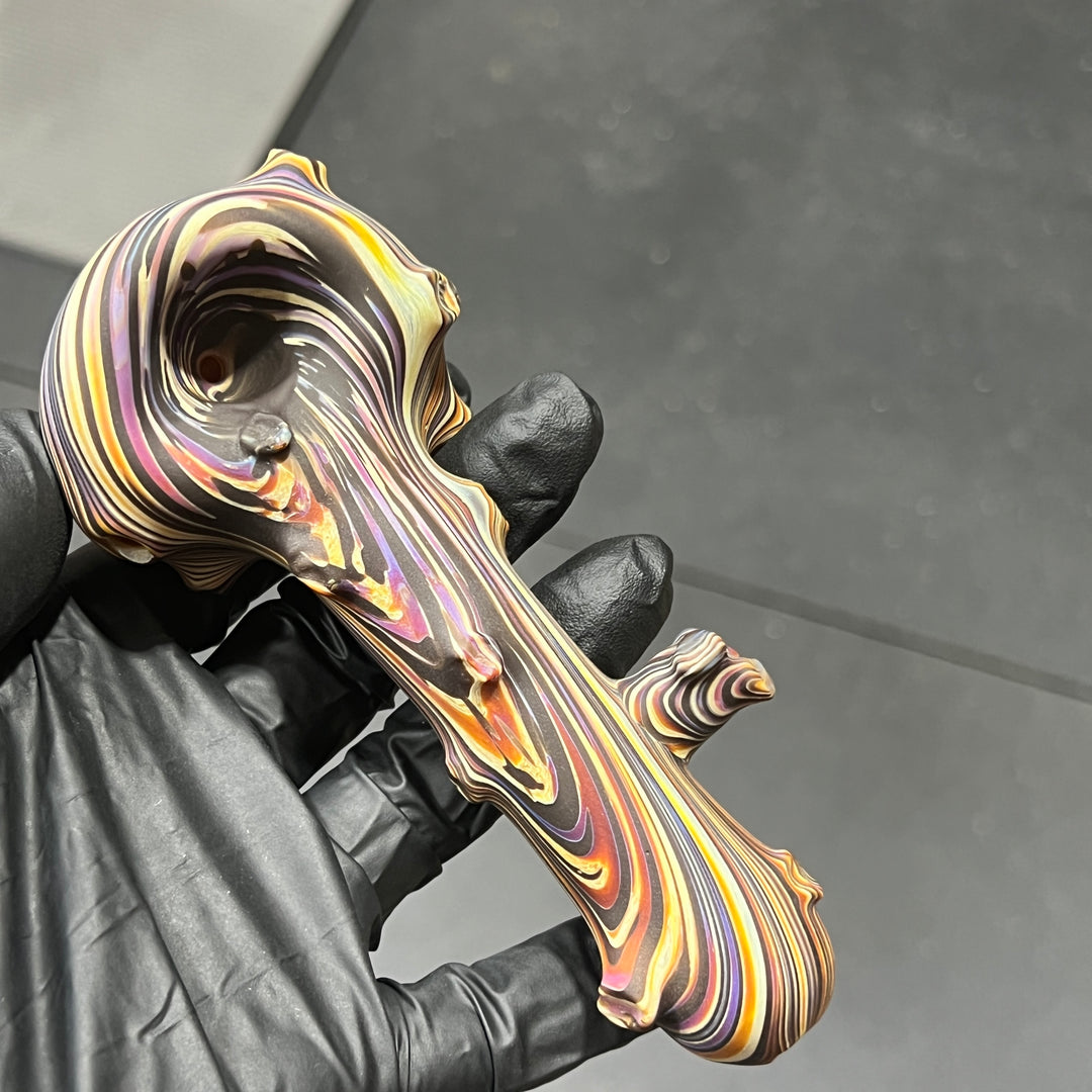 Woodgrain Branch Spoon Glass Pipe Wazoo Glass