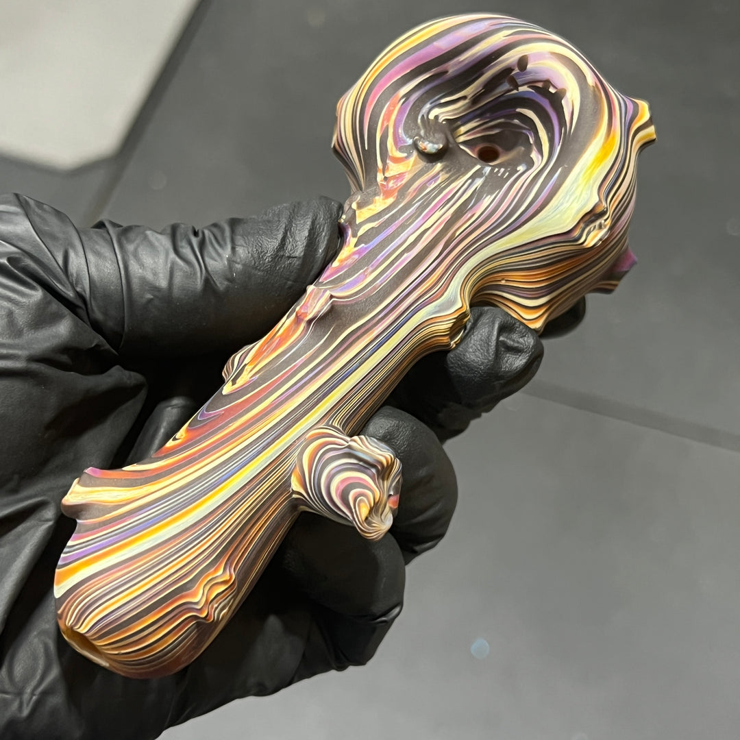 Woodgrain Branch Spoon Glass Pipe Wazoo Glass