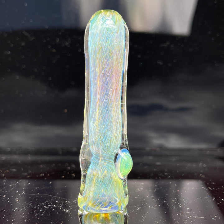 Mystery Aventurine Chillum Glass Pipe Chuck Glass   