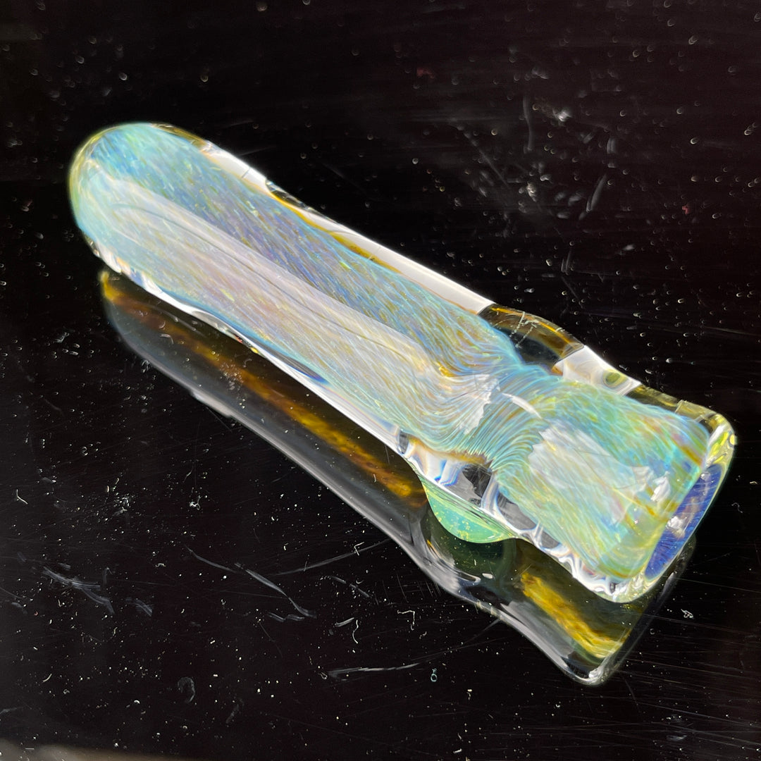 Mystery Aventurine Chillum Glass Pipe Chuck Glass   