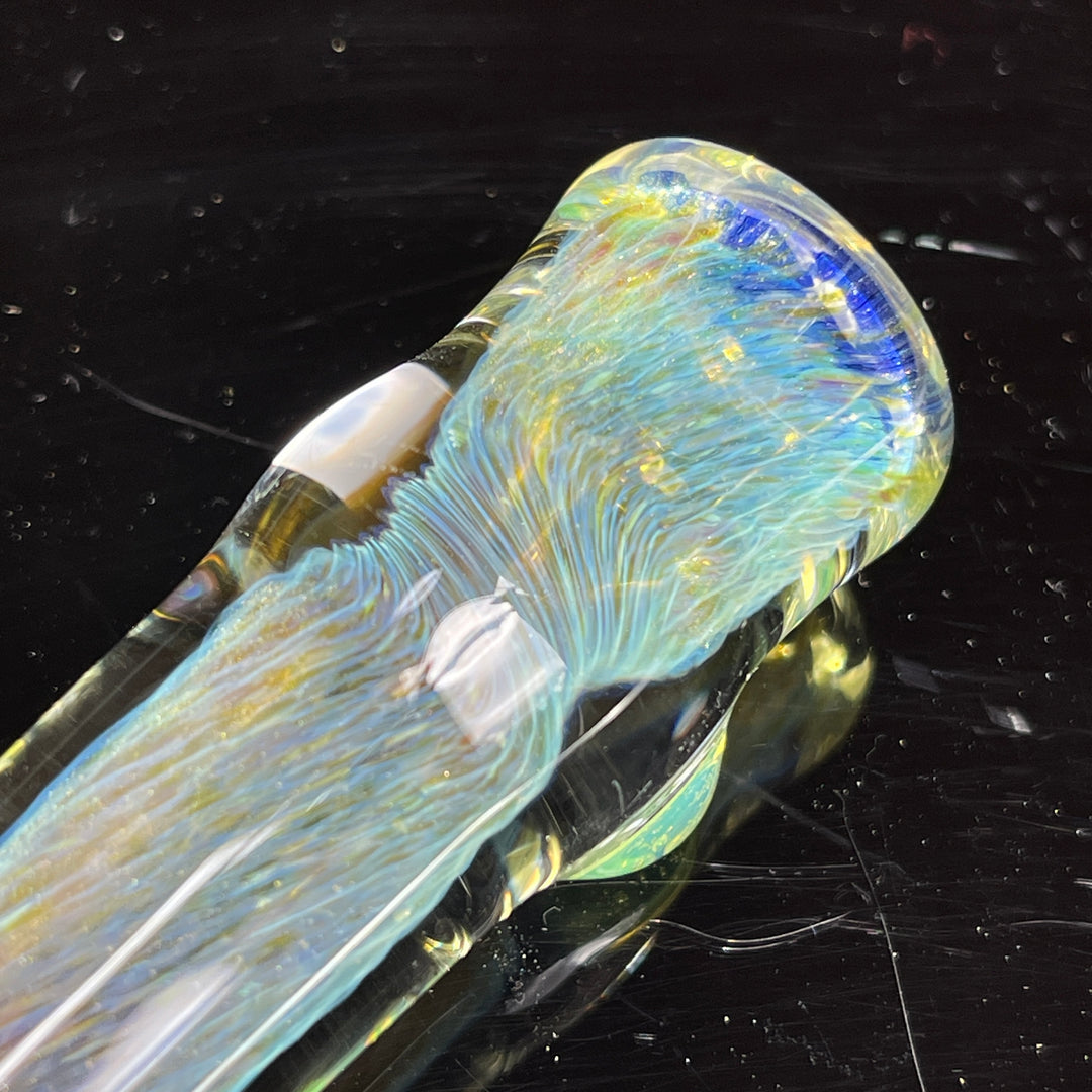 Mystery Aventurine Chillum Glass Pipe Chuck Glass   