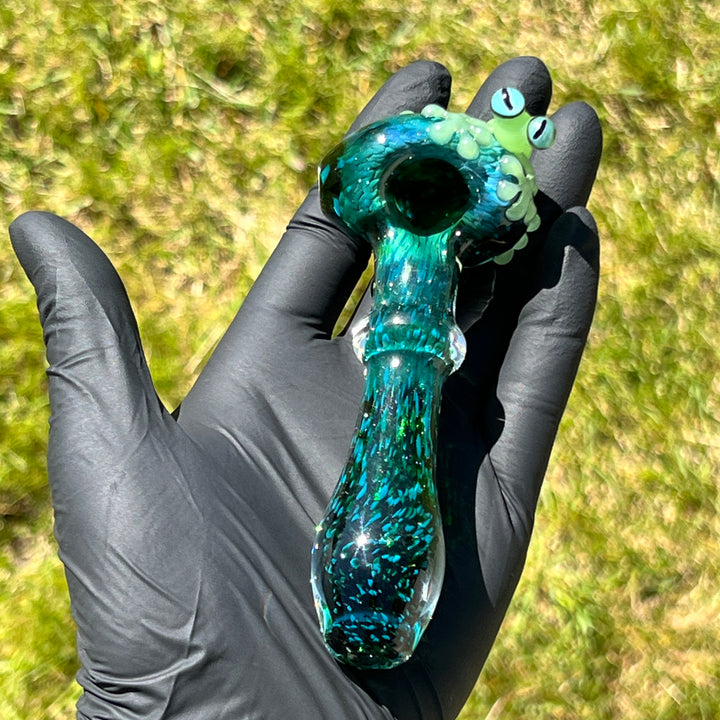 Exp Green Frog Spoon Glass Pipe Beezy Glass   