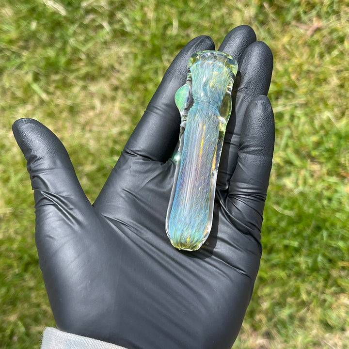 Mystery Aventurine Chillum Glass Pipe Chuck Glass   