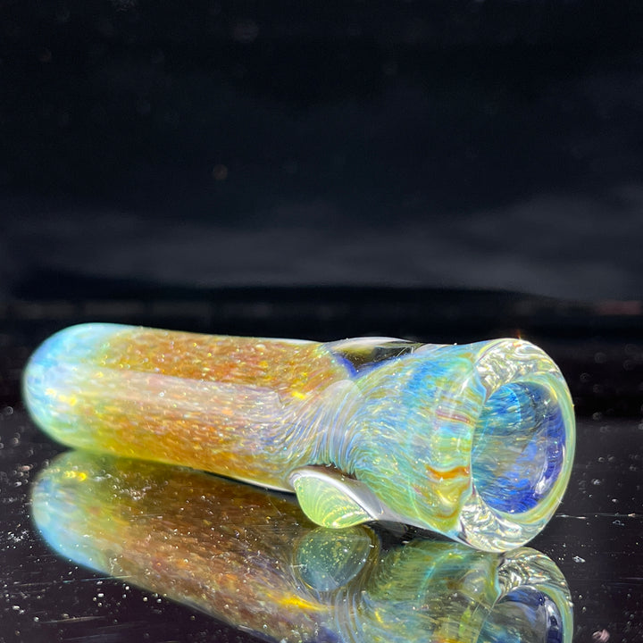 Mystery Aventurine Chillum Glass Pipe Chuck Glass   