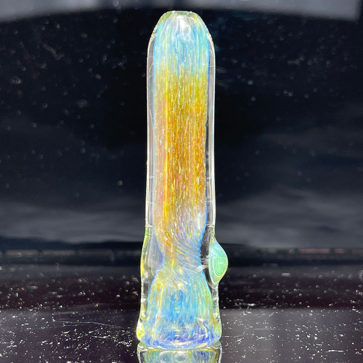 Mystery Aventurine Chillum Glass Pipe Chuck Glass   