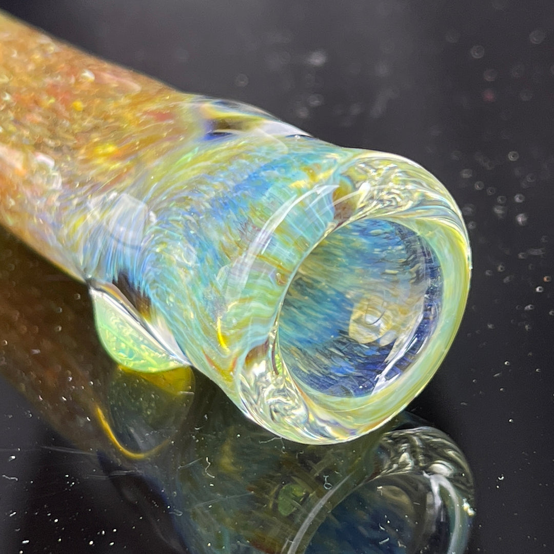 Mystery Aventurine Chillum Glass Pipe Chuck Glass   