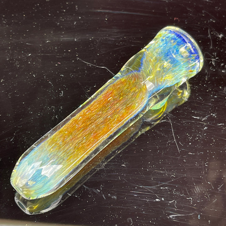 Mystery Aventurine Chillum Glass Pipe Chuck Glass   