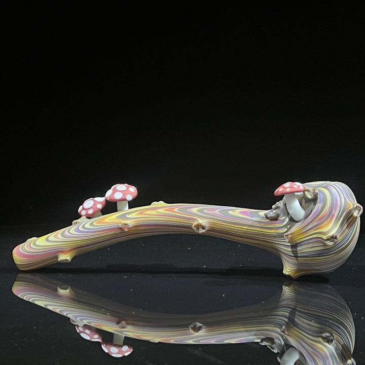 Woodgrain Mushroom Gandalf Pipe Glass Pipe Wazoo Glass