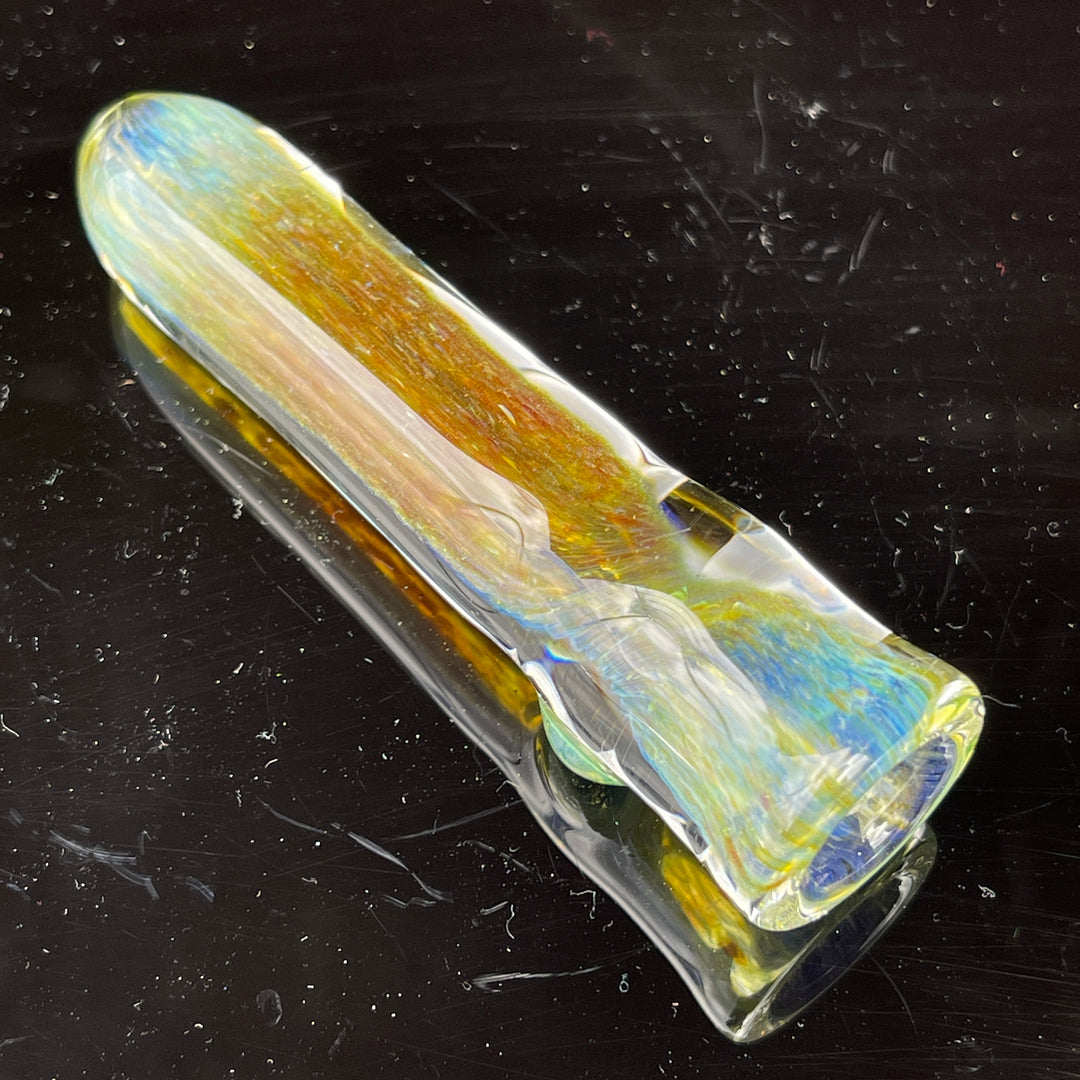 Mystery Aventurine Chillum Glass Pipe Chuck Glass   