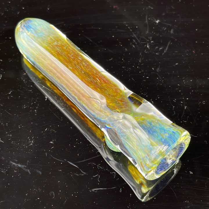 Mystery Aventurine Chillum Glass Pipe Chuck Glass   