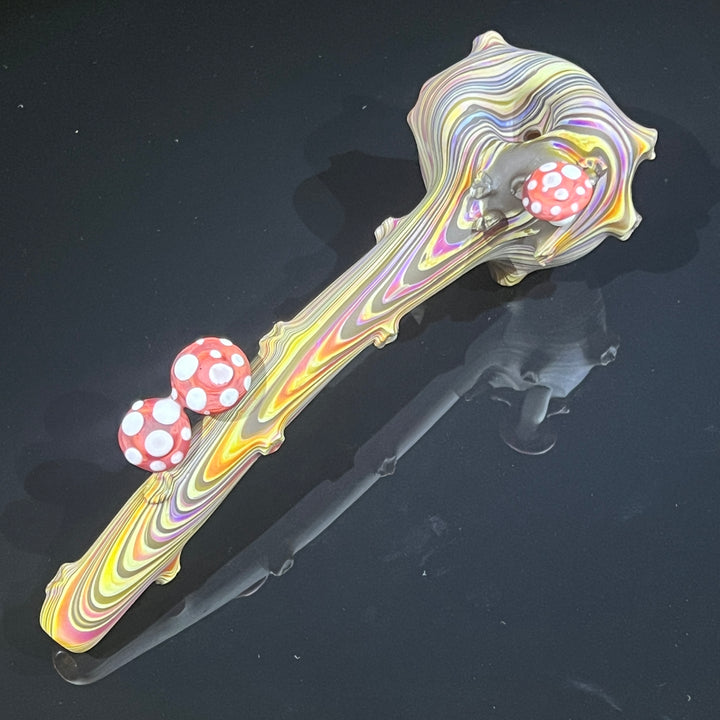 Woodgrain Mushroom Gandalf Pipe Glass Pipe Wazoo Glass