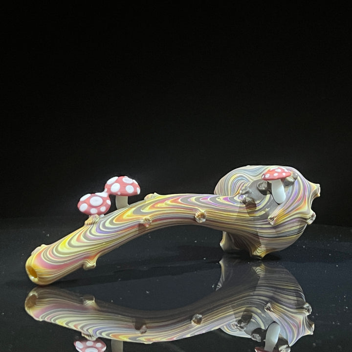 Woodgrain Mushroom Gandalf Pipe Glass Pipe Wazoo Glass