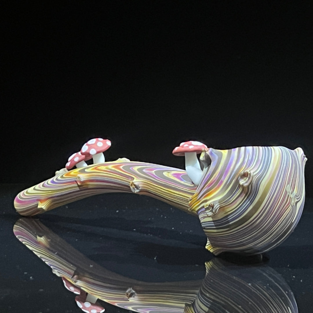 Woodgrain Mushroom Gandalf Pipe Glass Pipe Wazoo Glass